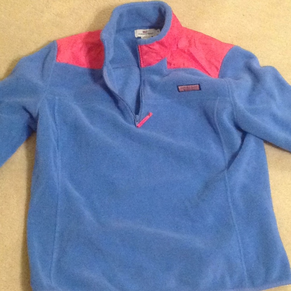 Vineyard Vines Blue and Pink Sweatshirt